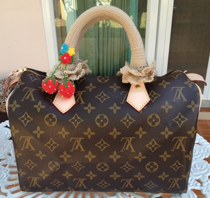 หูถัก lv speedy ระบาย 2 ชั้น