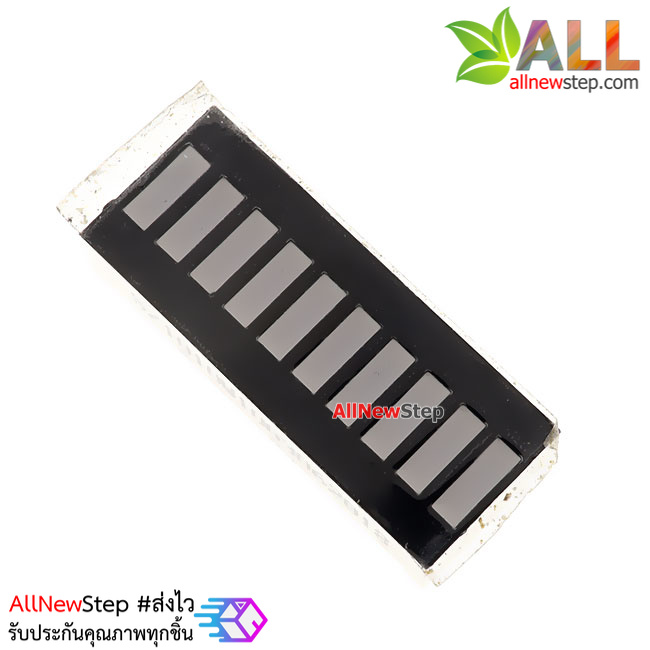 10 Segment LED Bar Graph สีเขียว ไฟเลี้ยง 2V