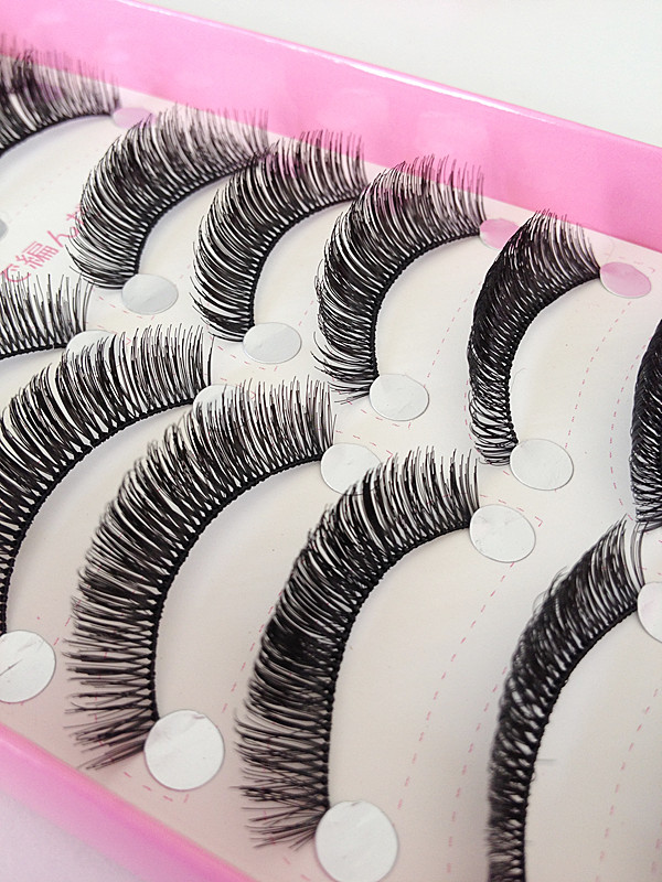 HS-36 ขนตาเอ็นใส (ขายปลีก)เเพ็คละ 10 คู่