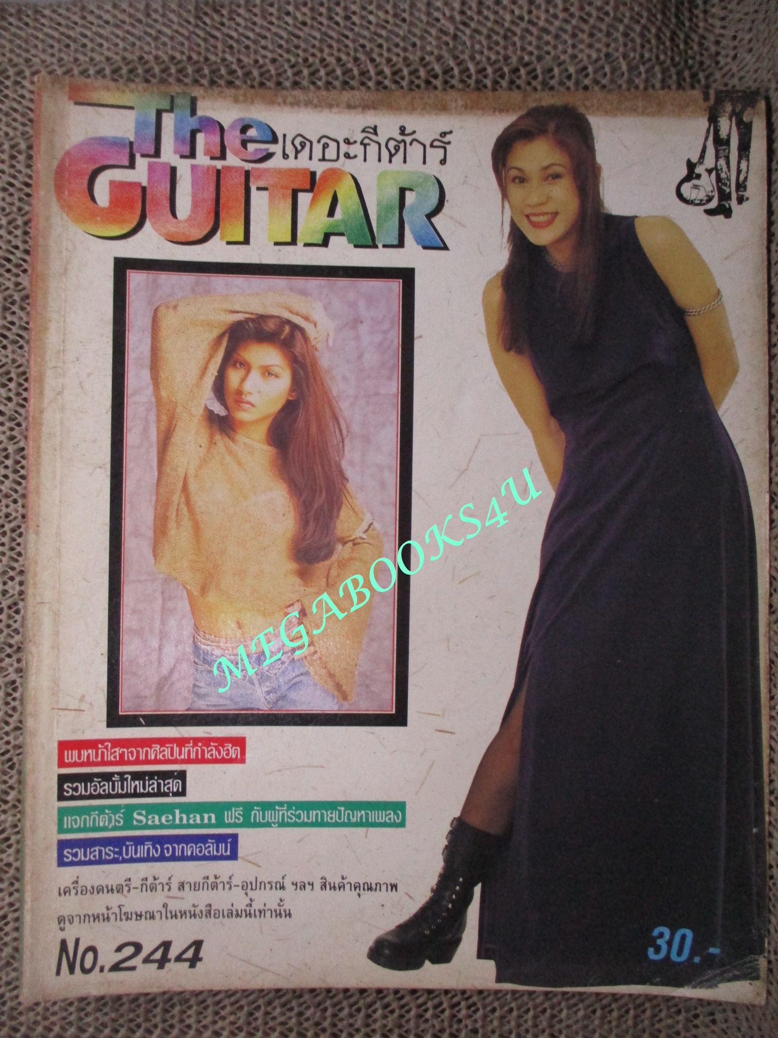 หนังสือเพลงพร้อมคอร์ดกีตาร์ เดอะกีต้าร์ THE GUITAR ฉบับที่244 ปี2537
