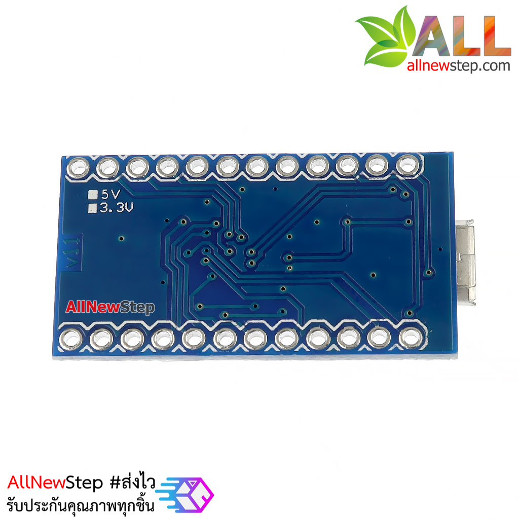 บอร์ด Leonardo Pro Micro ATmega32U4 5V/16MHz พร้อม PIN Header (Arduino-Compatible)