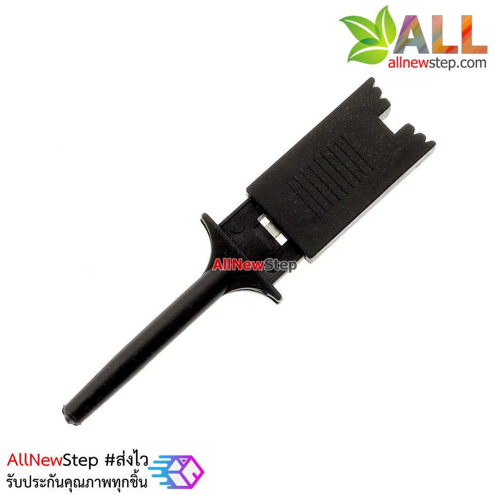 Test hook logic analyzer clip wiring hook Premium Clip หัวจับสายไฟ สีดำ