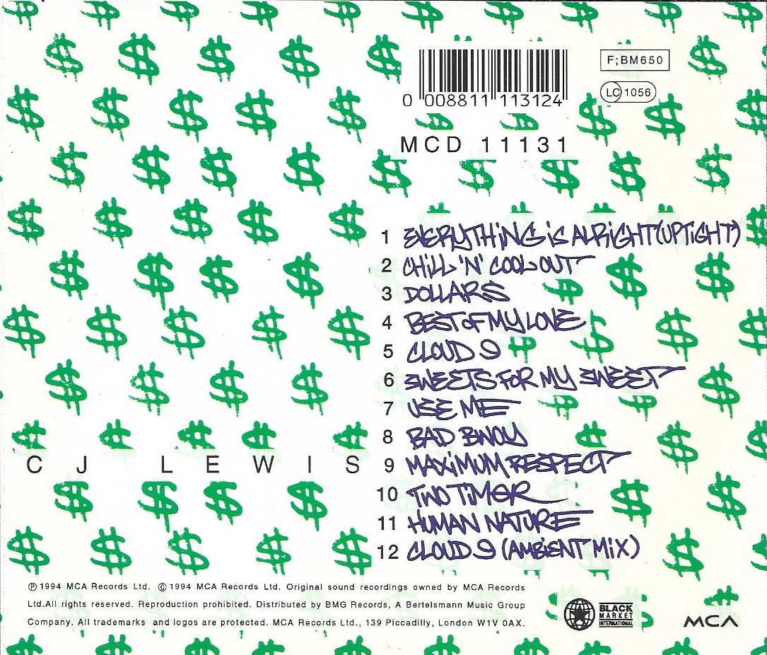 Used CD,CJ Lewis - Dollars (A)(1994)