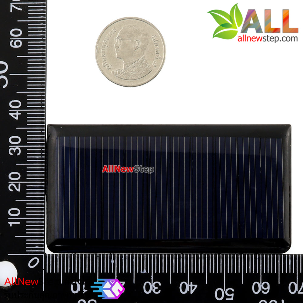 Solar cell Solar panels โซลาเซลล์ 5V 60ma 0.3W ขนาด 68x36mm