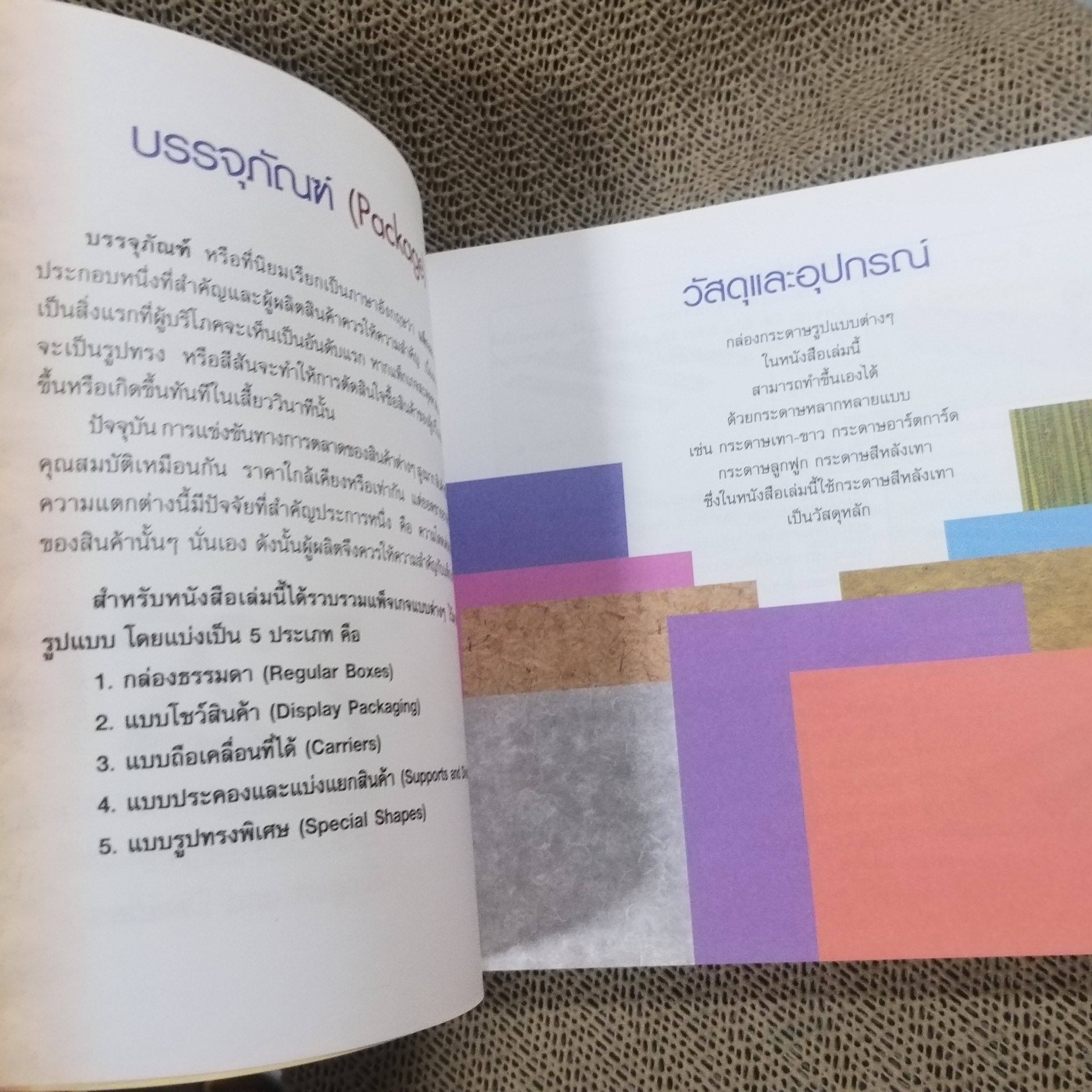 หนังสือ แนวคิด ออกแบบบรรจุภัณฑ์