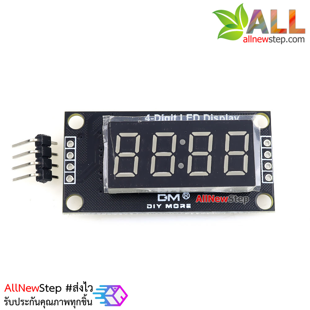 LED Time Clock Module For Arduino 0.36 นิ้ว TM1637 Driver โมดูลแสดงผลแบบนาฬิกา ตัวเลข 4 หลัก จอสีแดง