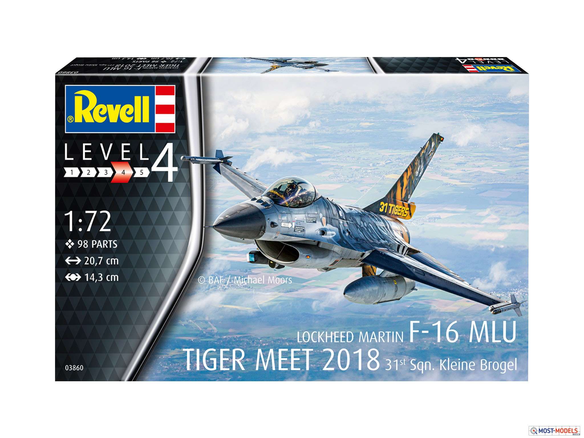 1/72 Lockheed Martin F-16 MLU TIGER MEET 2018 'No.31st Sqn. Kleine Brogel'