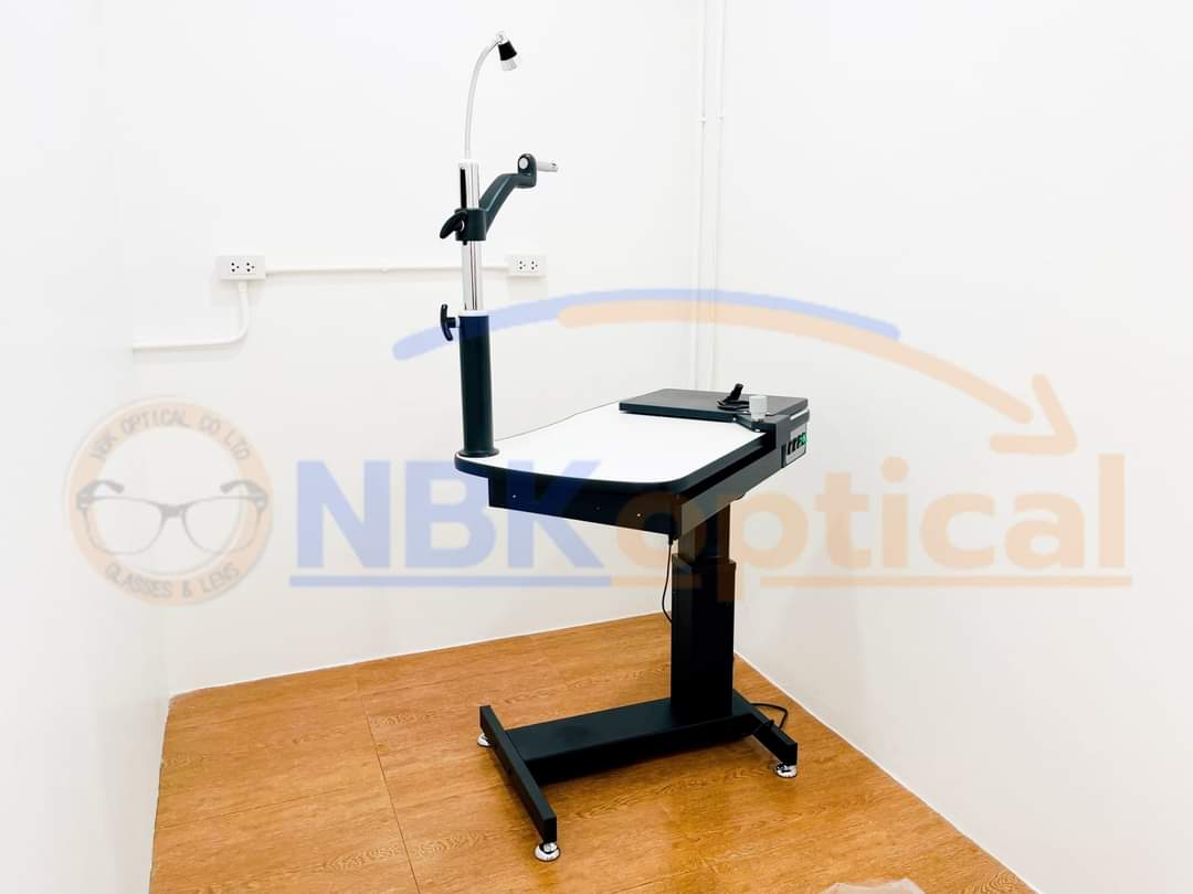 ชุดโต๊ะวัดสายตา C-190A Black พร้อมเก้าอี้ปรับไฟฟ้า