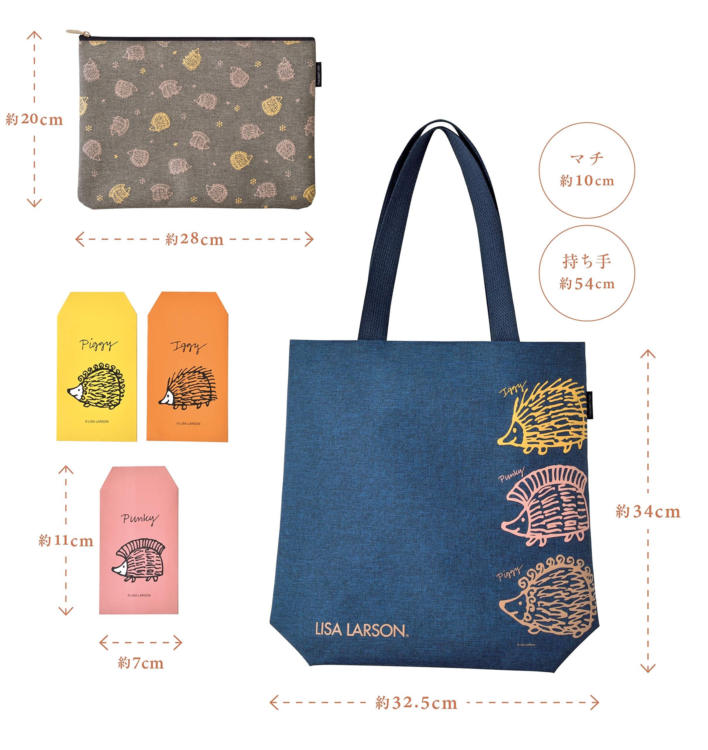 มีกล่อง) Lisa Larson Tote bag x cookpad plus กระเป๋าผ้า+กระเป๋าใบเล็ก (เฉพาะกระเป๋า) สำเนา