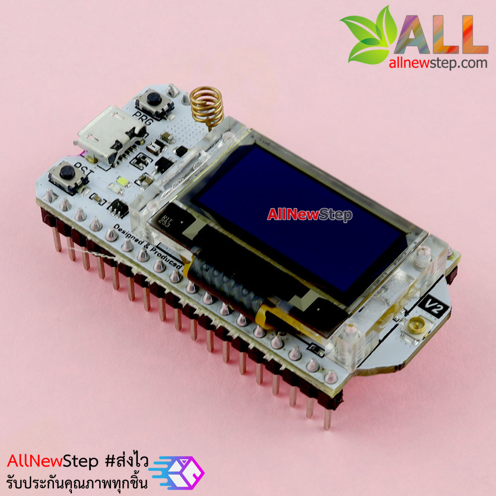 LoRa 433MHZ SX1278 + ESP32 + 0.96 Inch Blue OLED Bluetooth WIFI Lora Kit 32 Development Board for Arduino หัวต่อ usb type-c