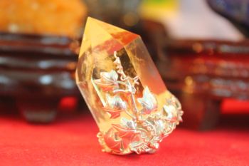 Lemon Yellow Quartz Pendulum