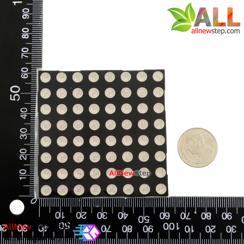 LED Dot Matrix 8x8 Red Color Common Anode ขนาด 60mm x 60mm 2088BS