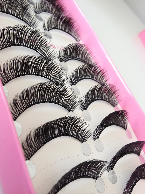 HS-36 ขนตาเอ็นใส (ขายปลีก)เเพ็คละ 10 คู่