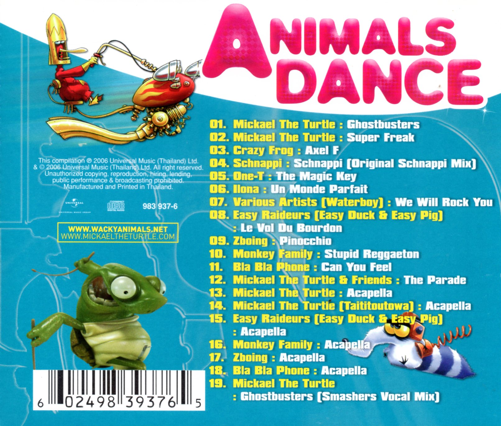 CD,Animals Dance (2006)(Various Artists)(Thai)