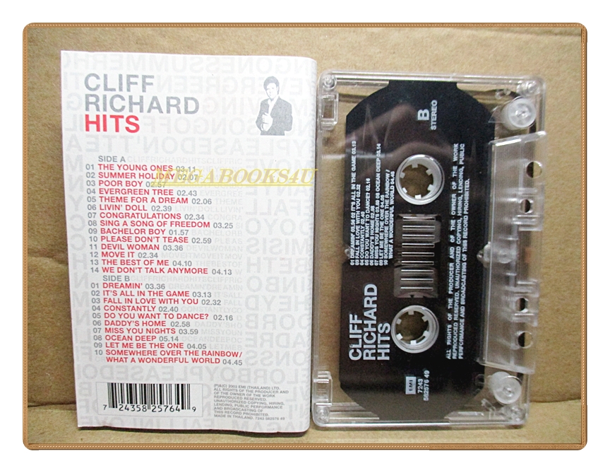 เทปเพลงสากล CLIFF RICHARD HITS