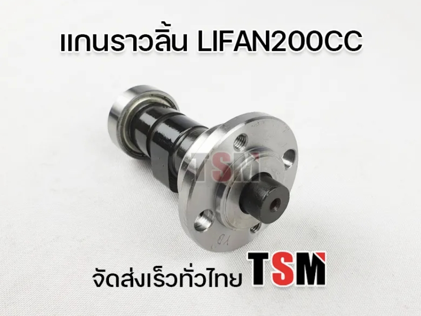 แกนราวลิ้น lifan200cc แกนราวลิ้นไลฟาน200ซีซี โซ่ราวลิ้น แคมเดิม แคมไลฟาน200cc ของแท้จากโรงงาน