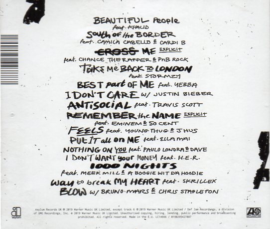 CD,Ed Sheeran - No. 6 Collaborations Project(EU)
