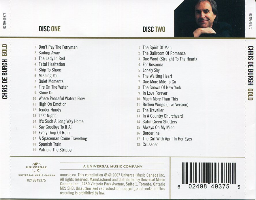 CD,Chris de Burgh - Gold(2CD)