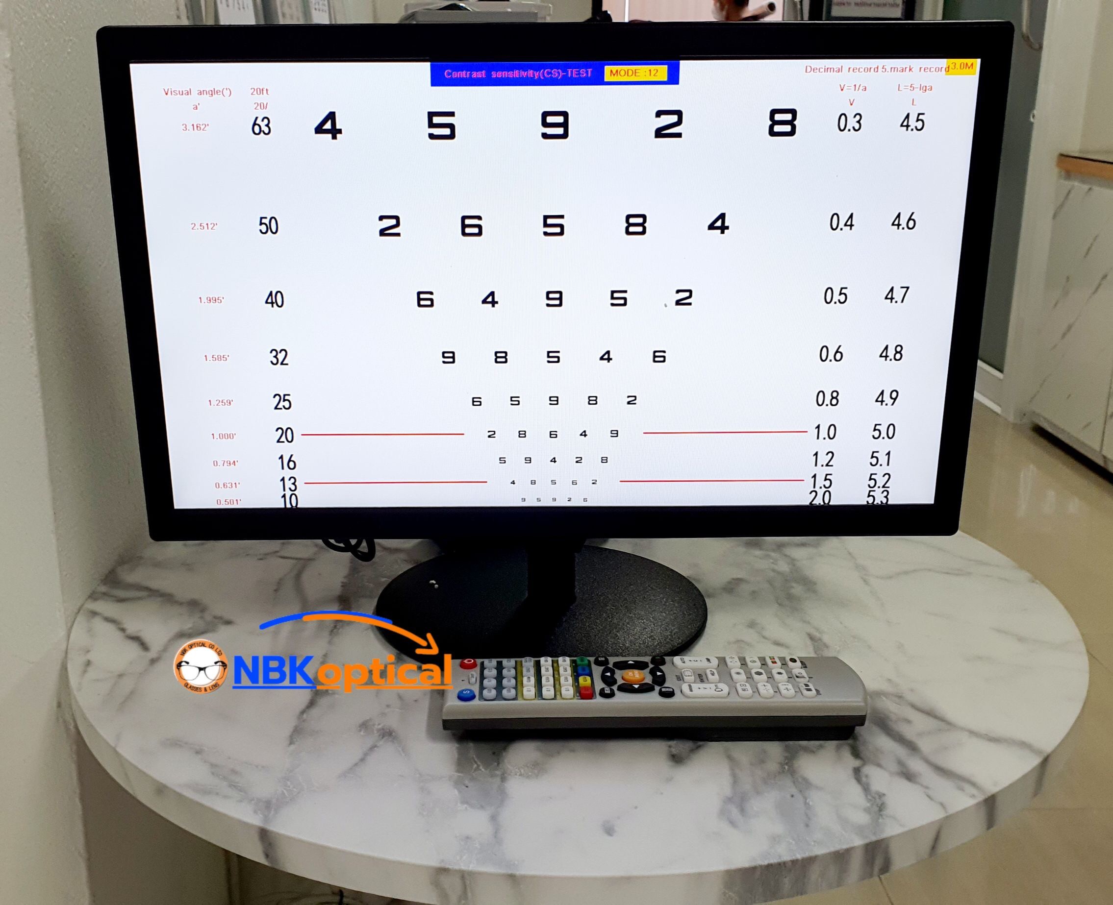 จอ LED Visual Auto Charts 19” จอวัดสายตาระบบดิจิตอล (เวอร์ชั่น1)