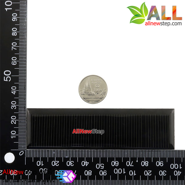 โซลาเซลล์ Solar panel solar cell ขนาด 100x28mm 5.5V 60mA