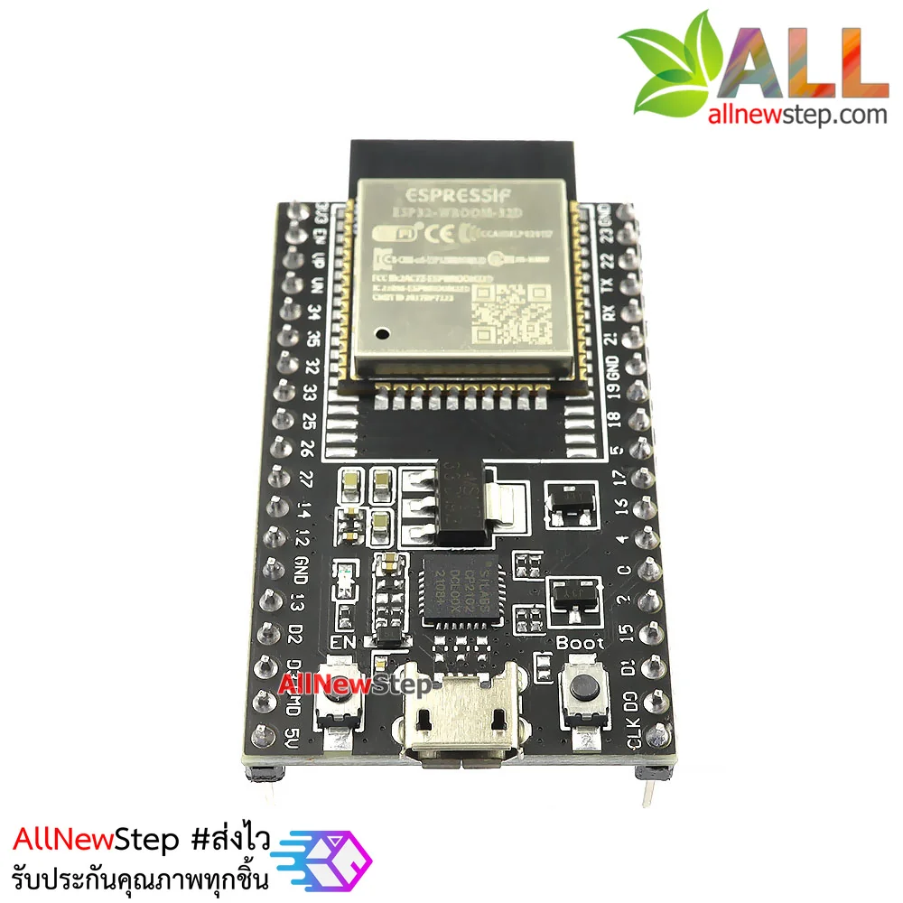 ESP32 WROOM-32D ESP32 บอร์ด ESP32 NodeMCU 38p ESP-32 CP2102 38 ขา หัวต่อ micro usb