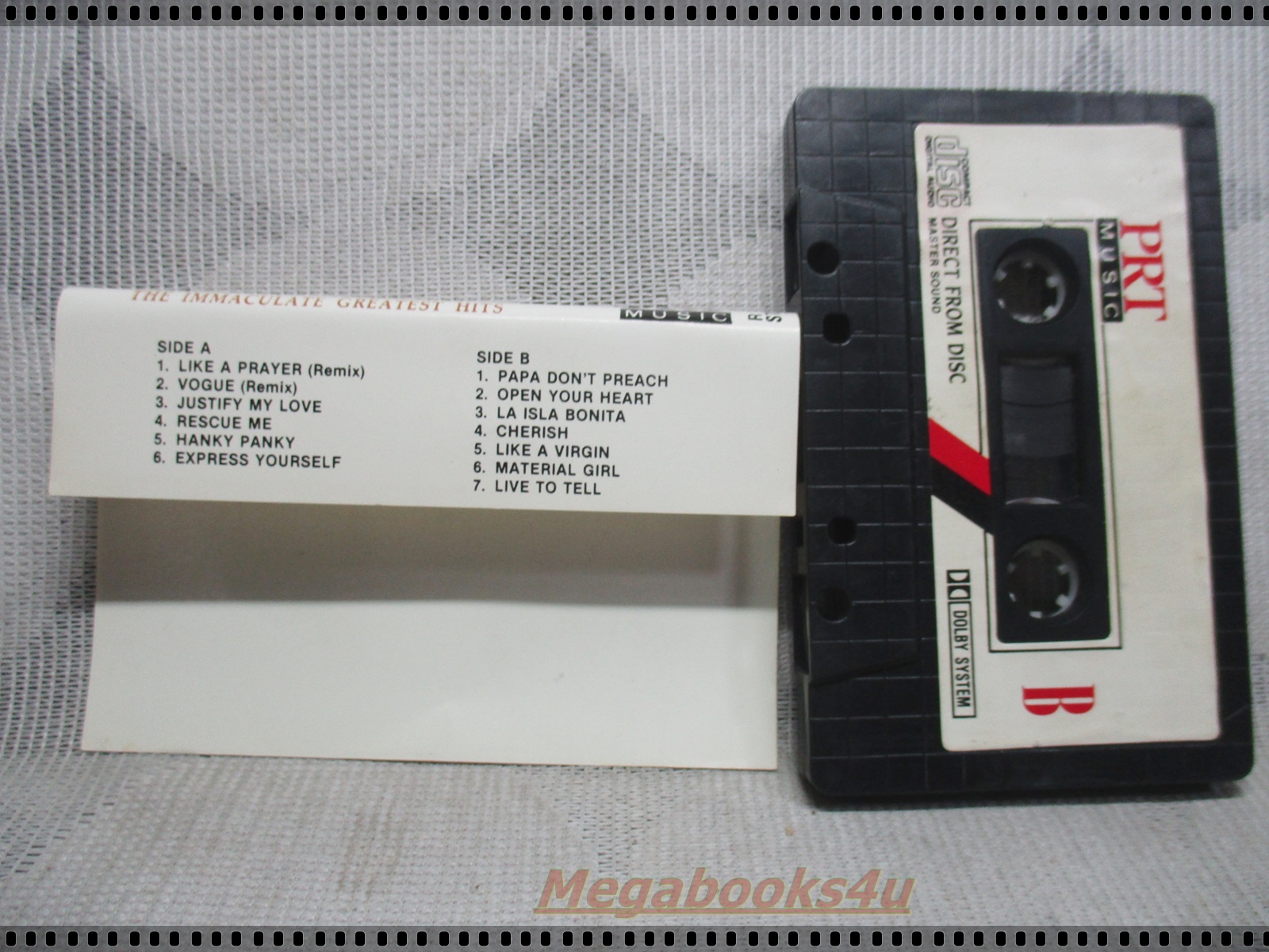 ขายเทปเพลงเก่า MADONNA ; THE IMMACULATE GREATEST HITS