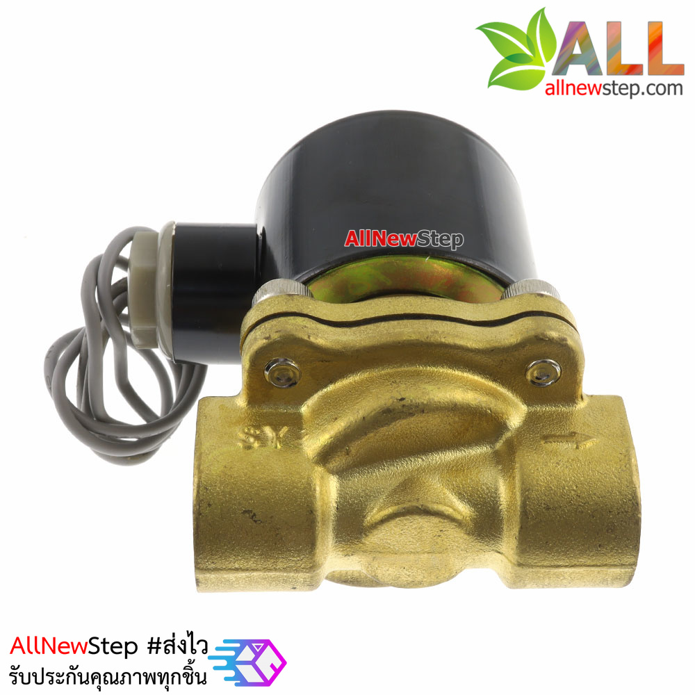 Solenoid Valve โซลินอยวาล์ว ทองเหลือง สองทาง รุ่น 2W-160-15 AC ขนาด 4 หุน 24V