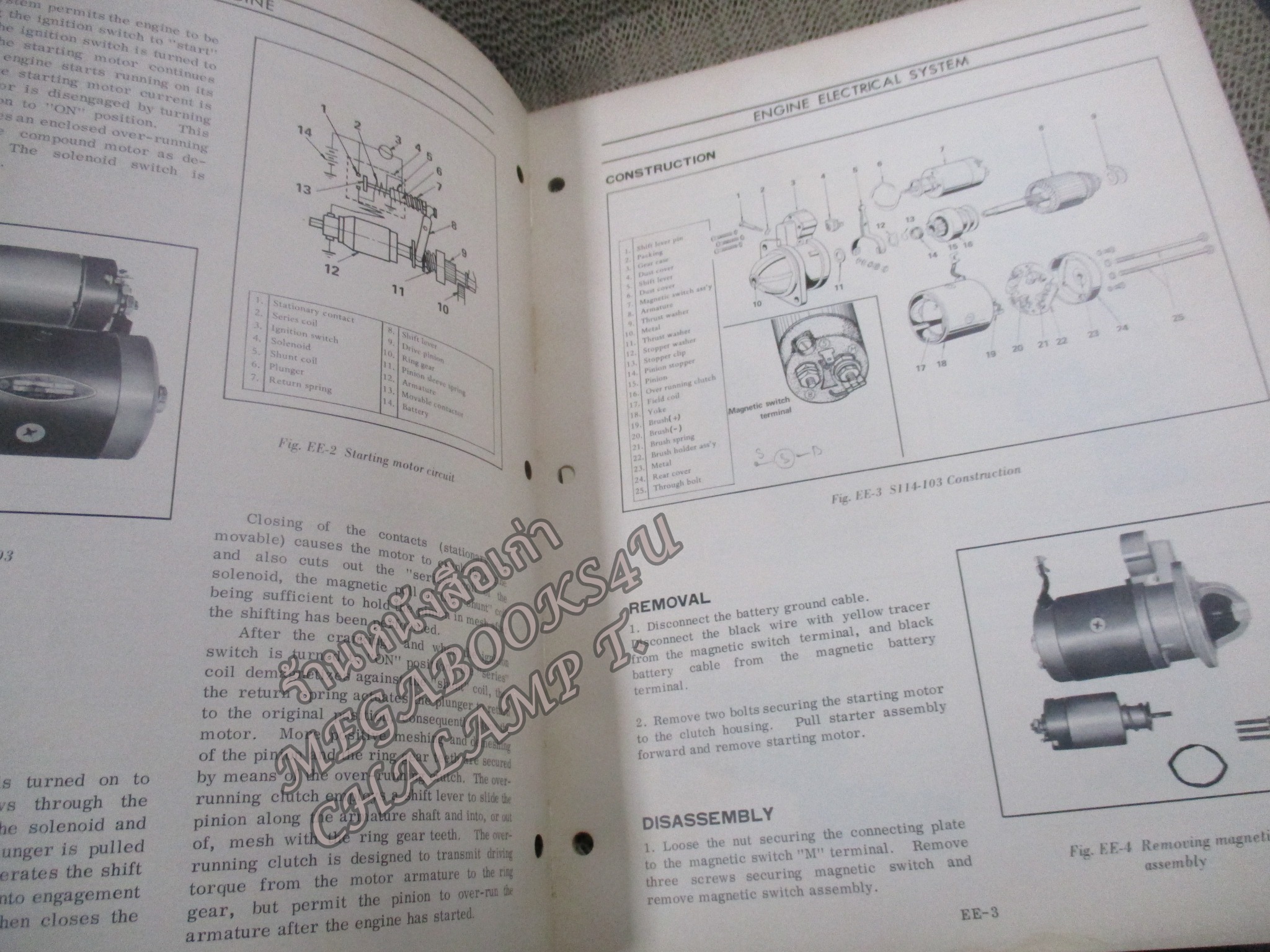 คู่มือซ่อมรถนิสสัน รถดัทสัน SERVICE MANUAL MODEL L13, L16, L20 ENGINE / NISSAN MOTOR. / หนังสือแข็งแรง