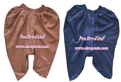 โจงกระเบน-ผ้าไหมสีพื้น (*เอว 24 นิ้ว ยืดได้ถึง 38 นิ้ว-รายละเอียดในหน้าสินค้า)