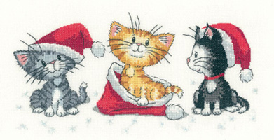Heritage Crafts ชุดปัก Christmas Kittens