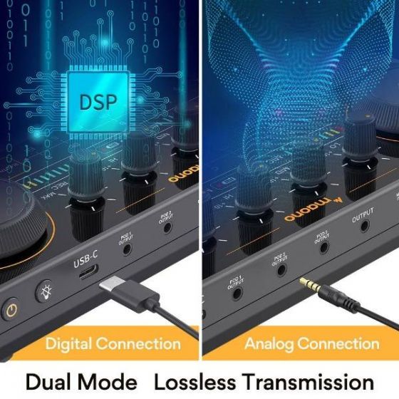 MAONO AU-AM200 Audio Mixer Caster Lite Portable podcast console