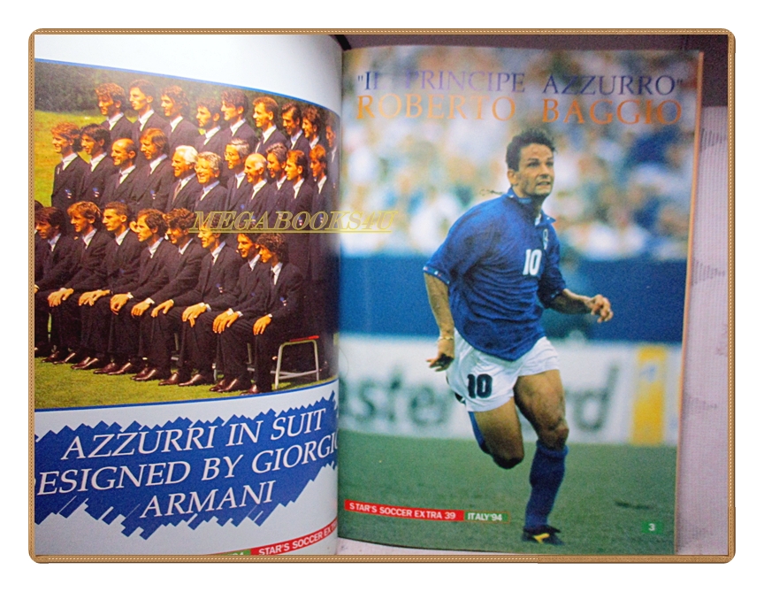 สตาร์ซอคเกอร์เอ๊กซ์ตร้าทีมชาติอิตาลี ฟุตบอลโลกUSA'94 ฉบับที่39 ปี2537 สภาพดี