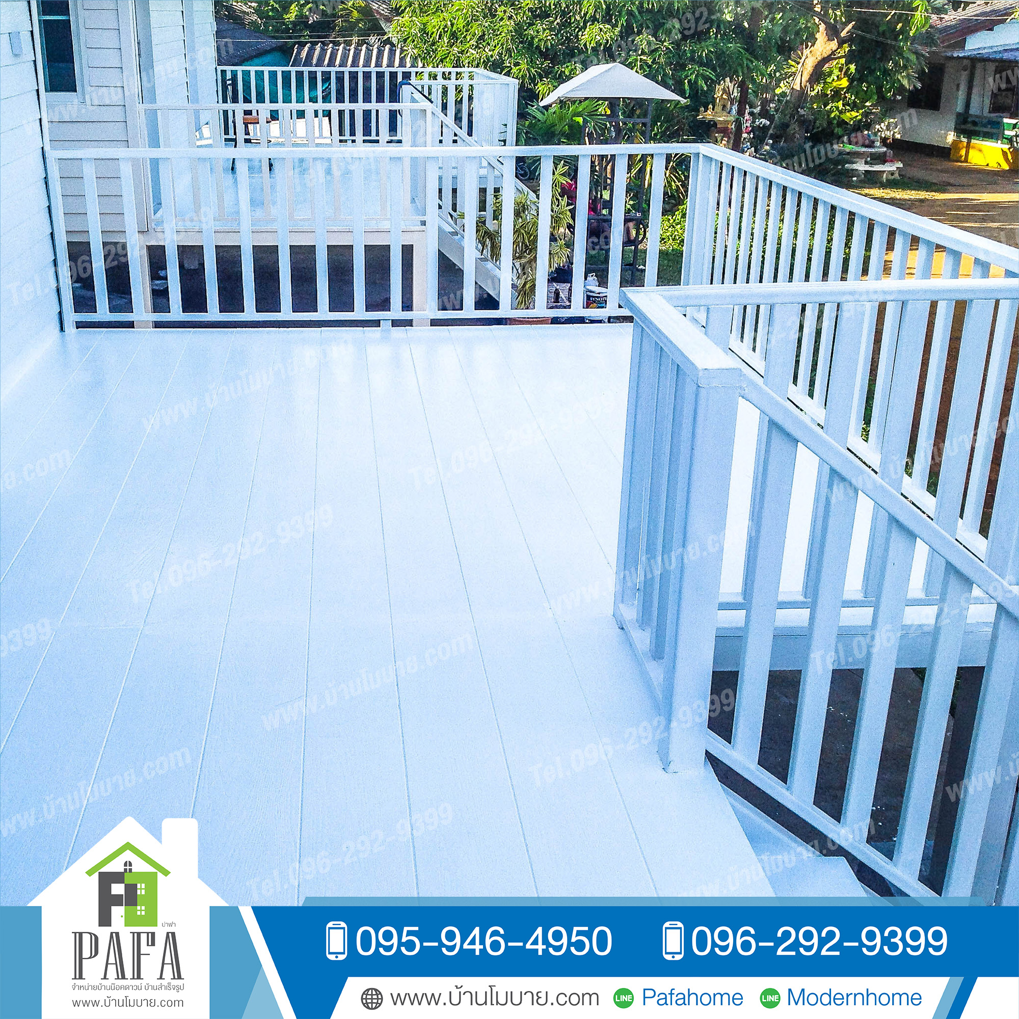 บ้านน็อคดาวน์ ขนาด 4*6 เมตร พร้อมระเบียง 2*6 เมตร (1 ห้องนอน 1 ห้องน้ำ 1 ห้องนั่งเล่น)