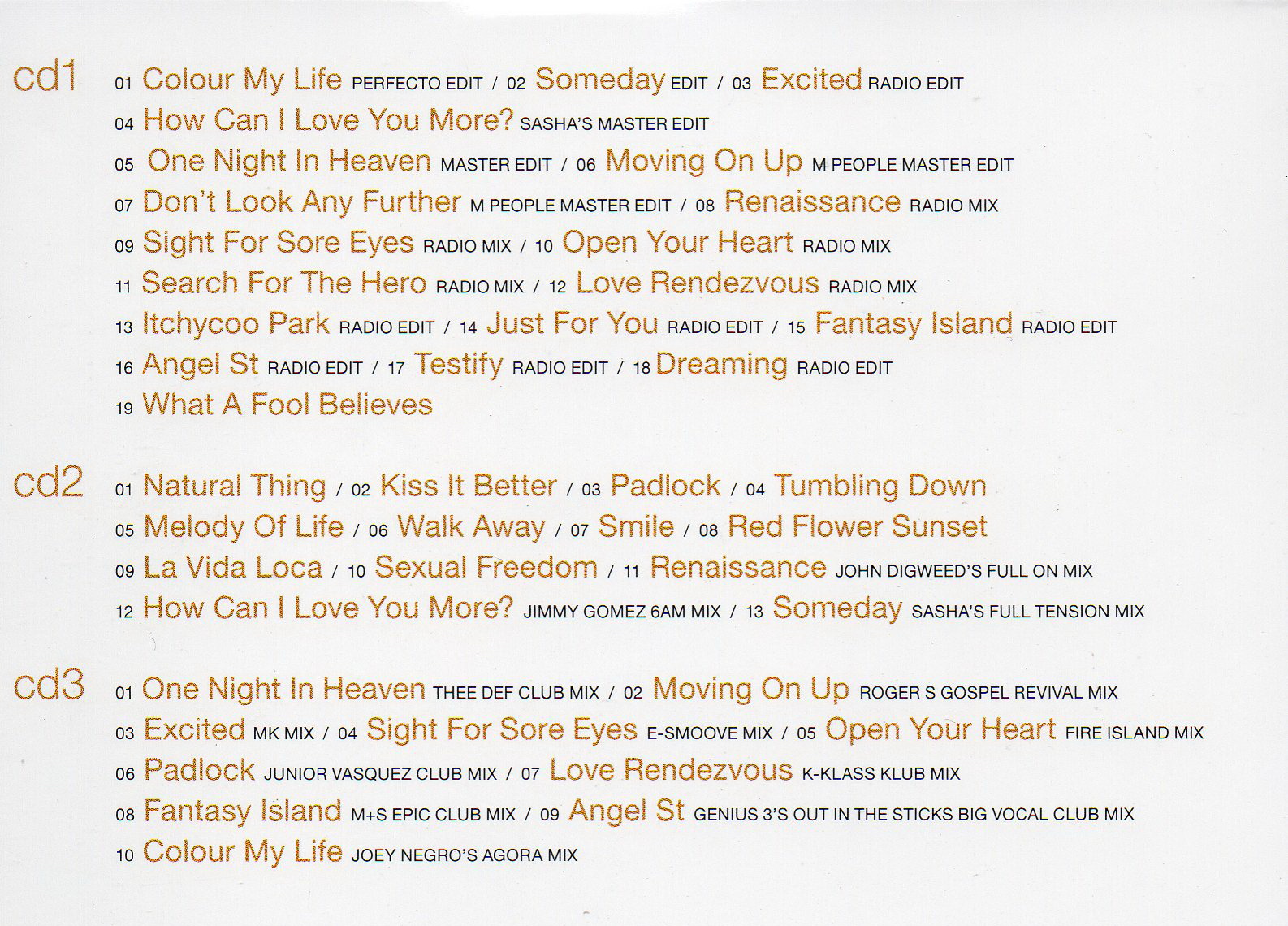 CD,M People - Gold (3CD)(2019)(EU)