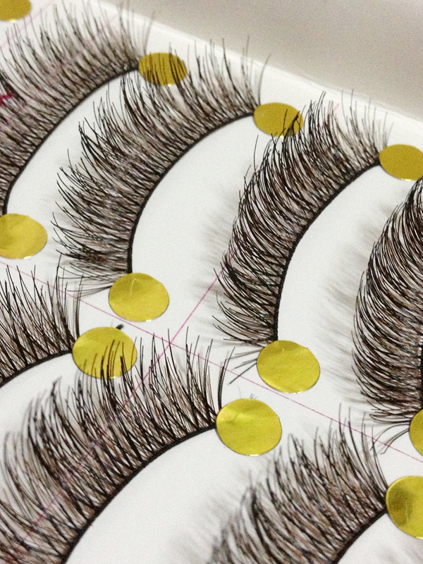 HS-19N# ขนตา (ขายปลีก) เเพ็คละ 10 คู่