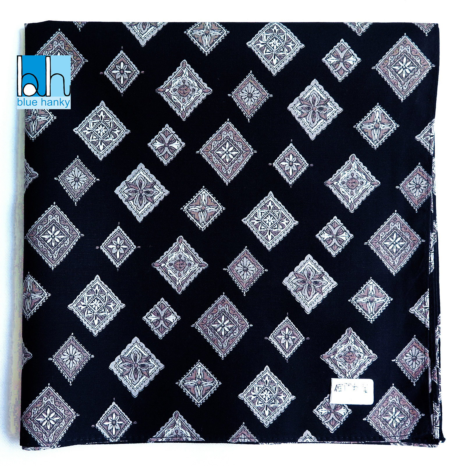 #190 19" ญี่ปุ่น ผ้าเช็ดหน้ามือ2 สภาพดี ผ้าเช็ดหน้าผืนใหญ่