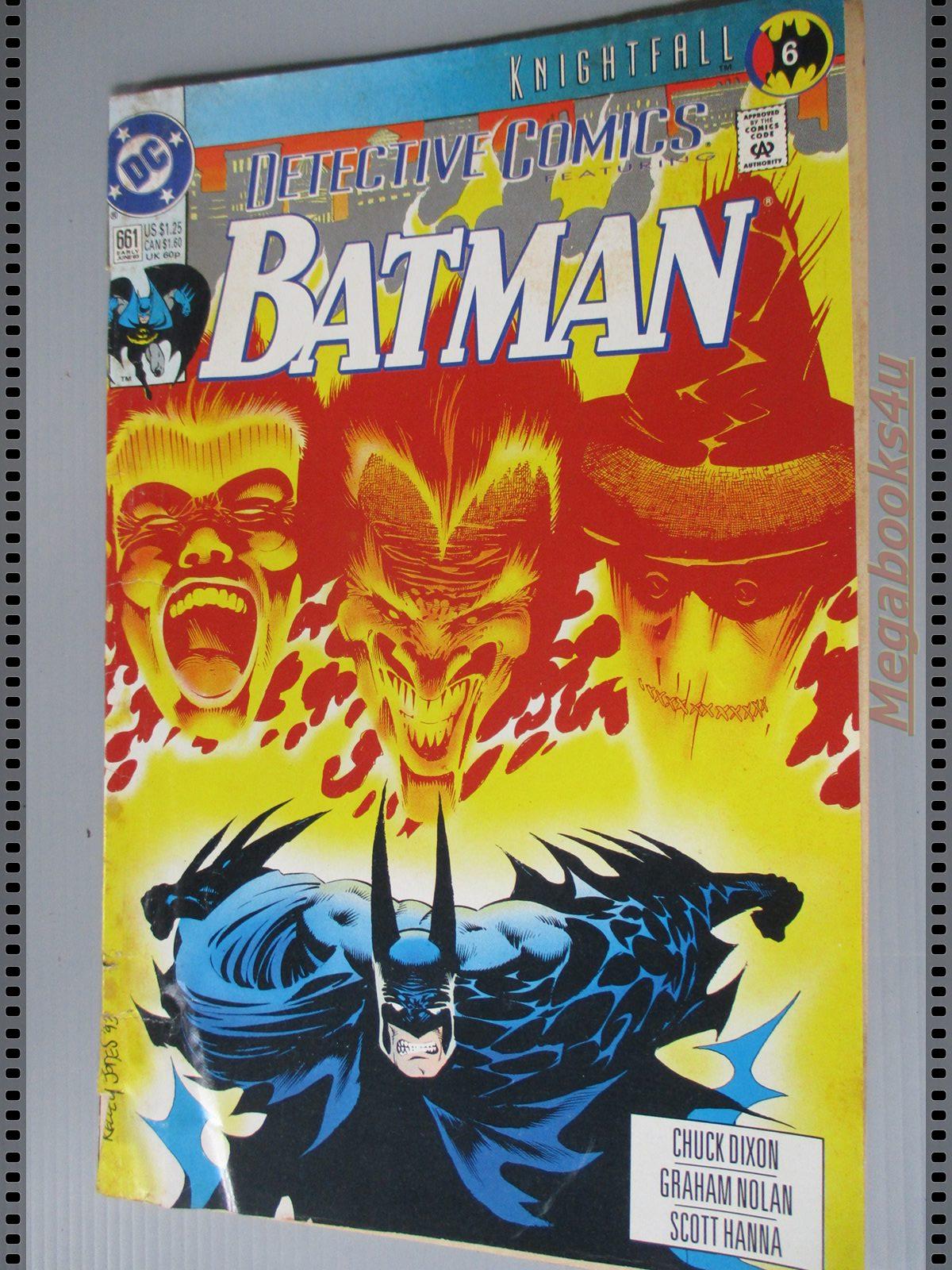 การ์ตูน DC comics การ์ตูนภาษาอังกฤษ แบทแมน BATMAN ฉบับที่ 661 ปี2536 ตอน CITY ON FIRE