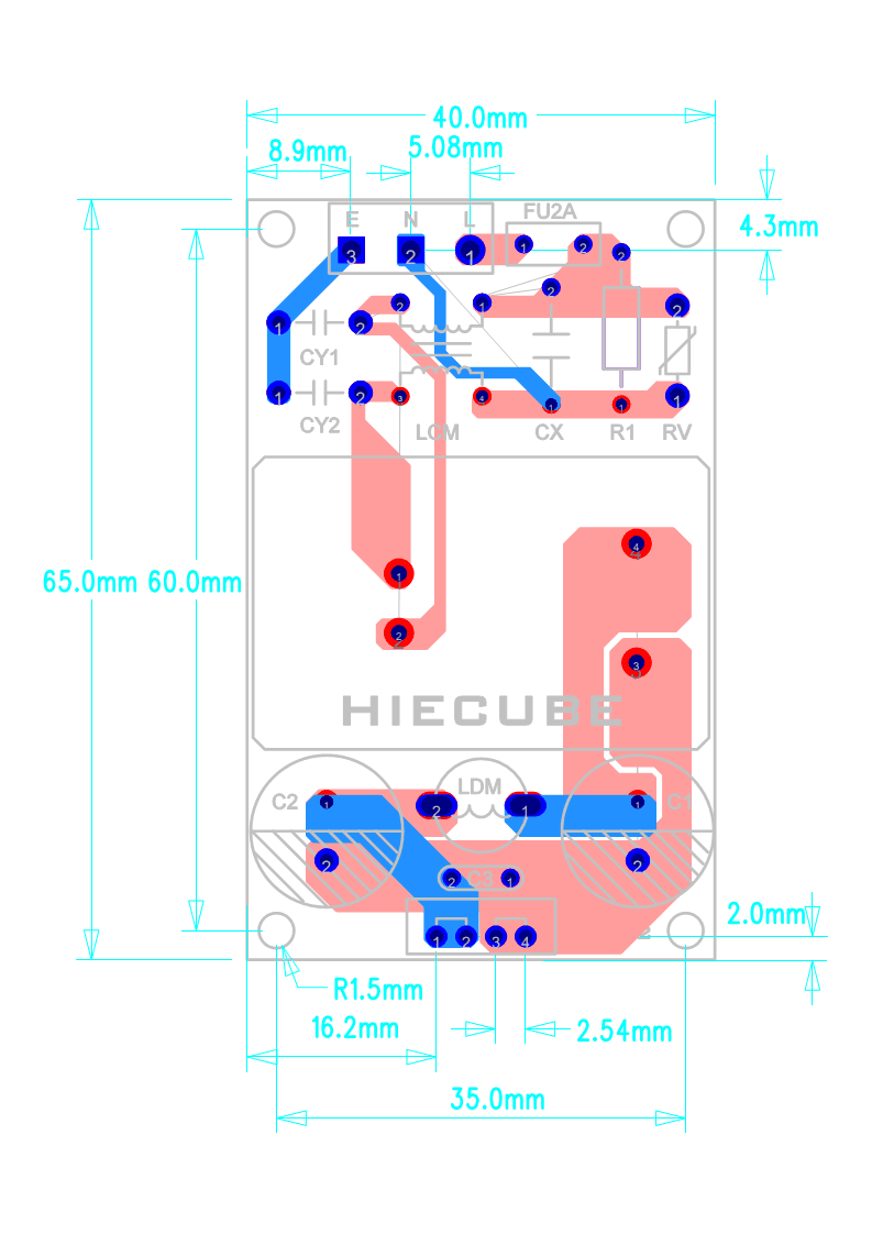 Power supply Isolation module he12p24lrn 220V to 12VDC 2A with EMC filter CE certification genuine แหล่งจ่ายไฟ 12v 2a