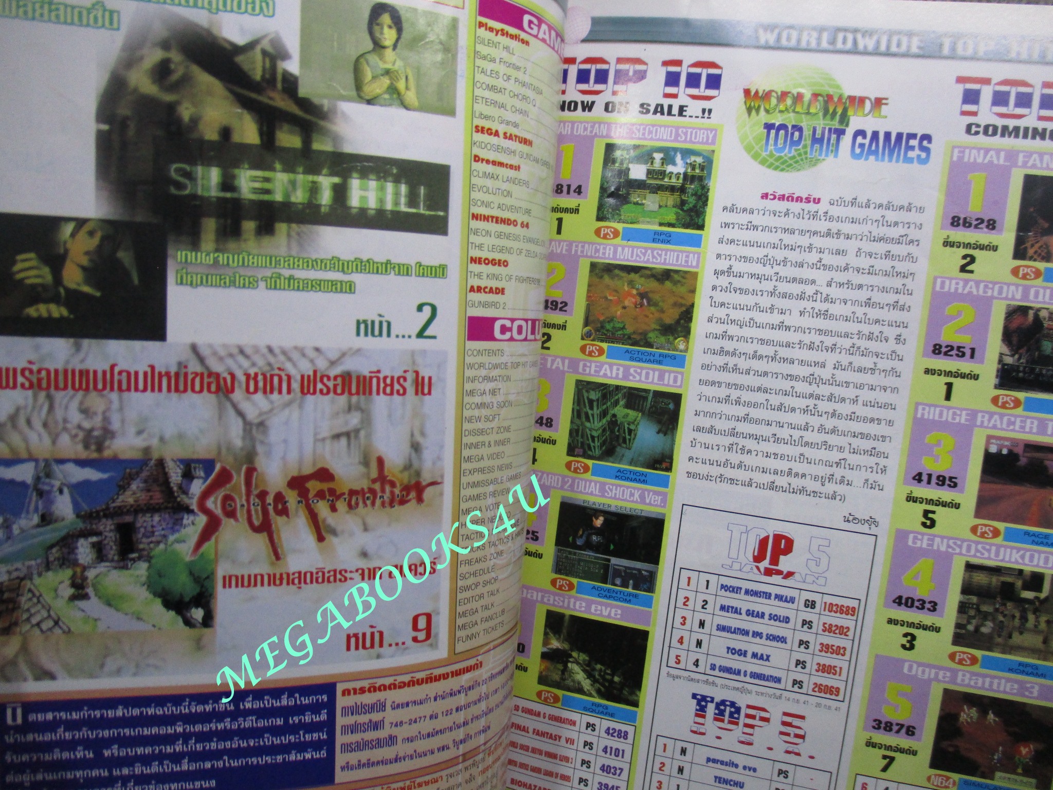 นิตยสารเกมส์MEGA ปี1998 ฉบับที่45