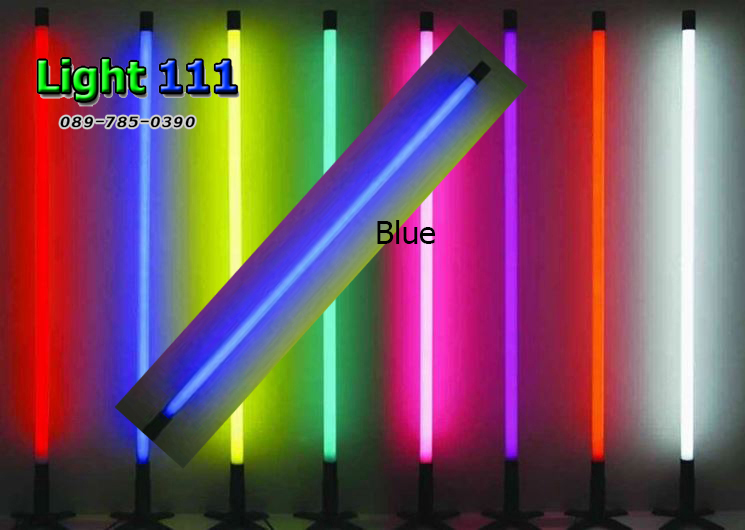 ไฟงานวัด LED สีฟ้า (ไฟนิ่งไม่กระพริบ), หลอด T8 สี