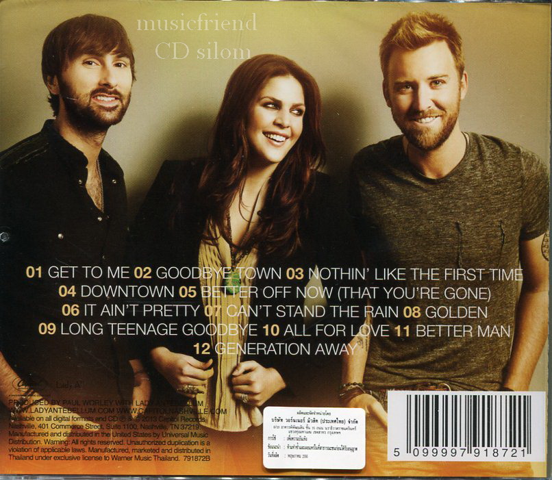 CD,Lady Antebellum - Golden