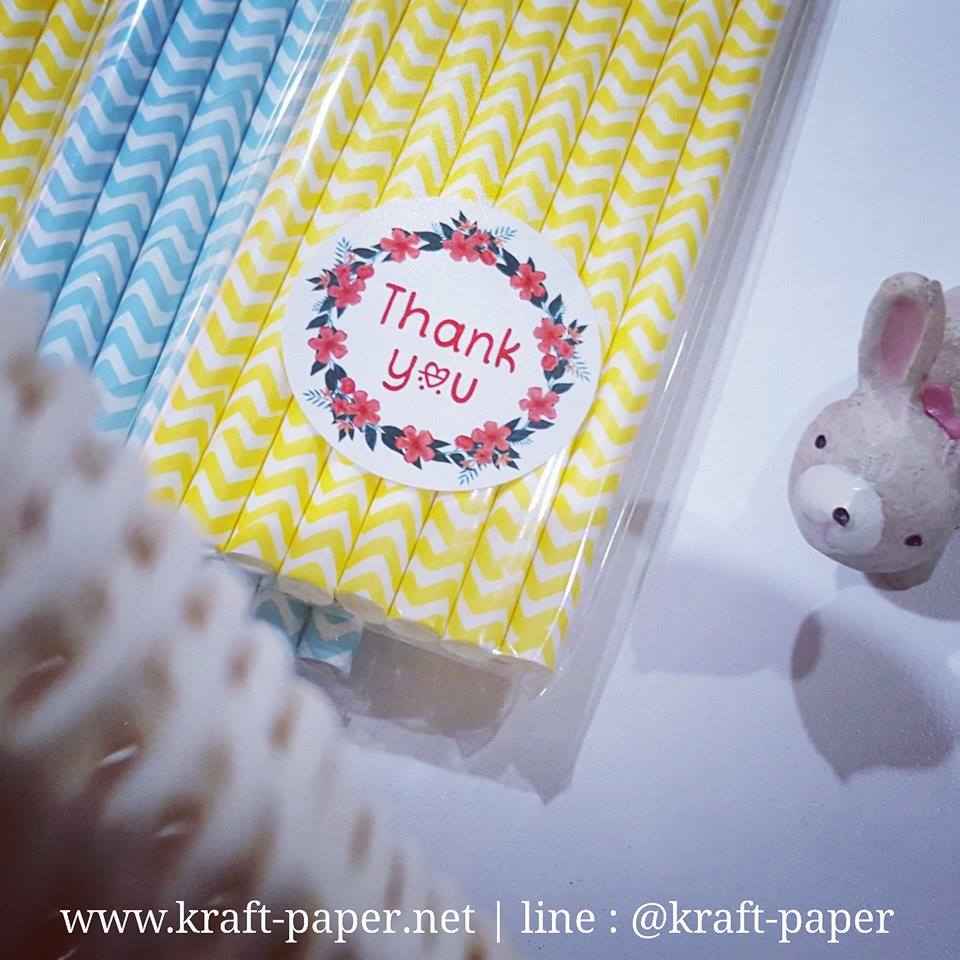 สติกเกอร์ Thank you ลายดอกไม้ สติกเกอร์น่ารักๆ 10 ดวง