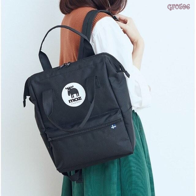 MOZ 2WAY BACKPACK กระเป๋าเป้สะพายหลัง เปิดปิดด้วยซิบ