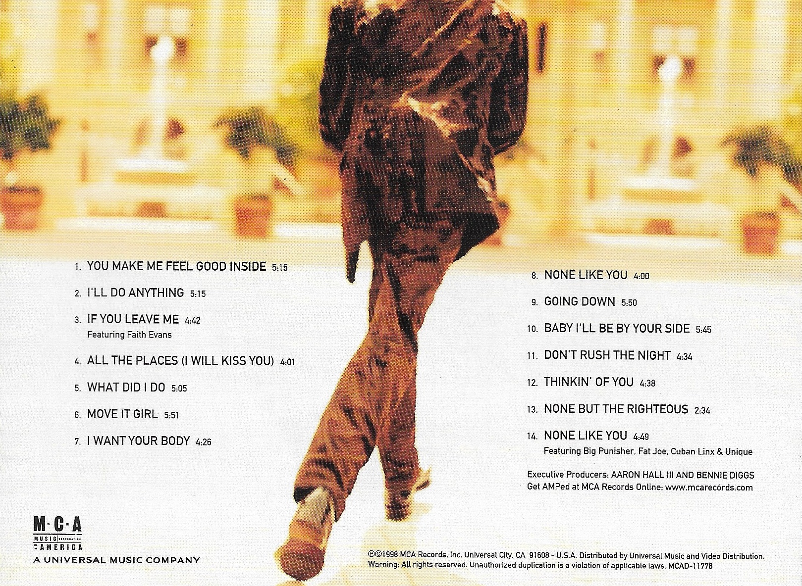 Used CD,Aaron Hall - Inside Of You (A+)(1998)