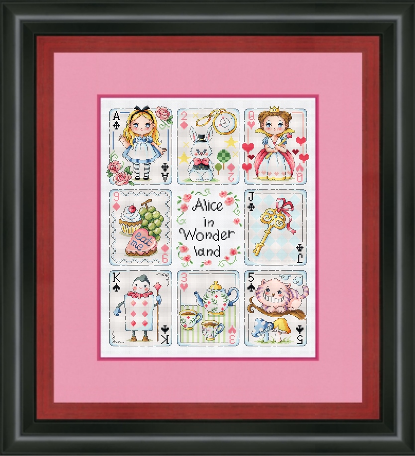 Soda ชุดปัก Cards of Alice in Wonder Land