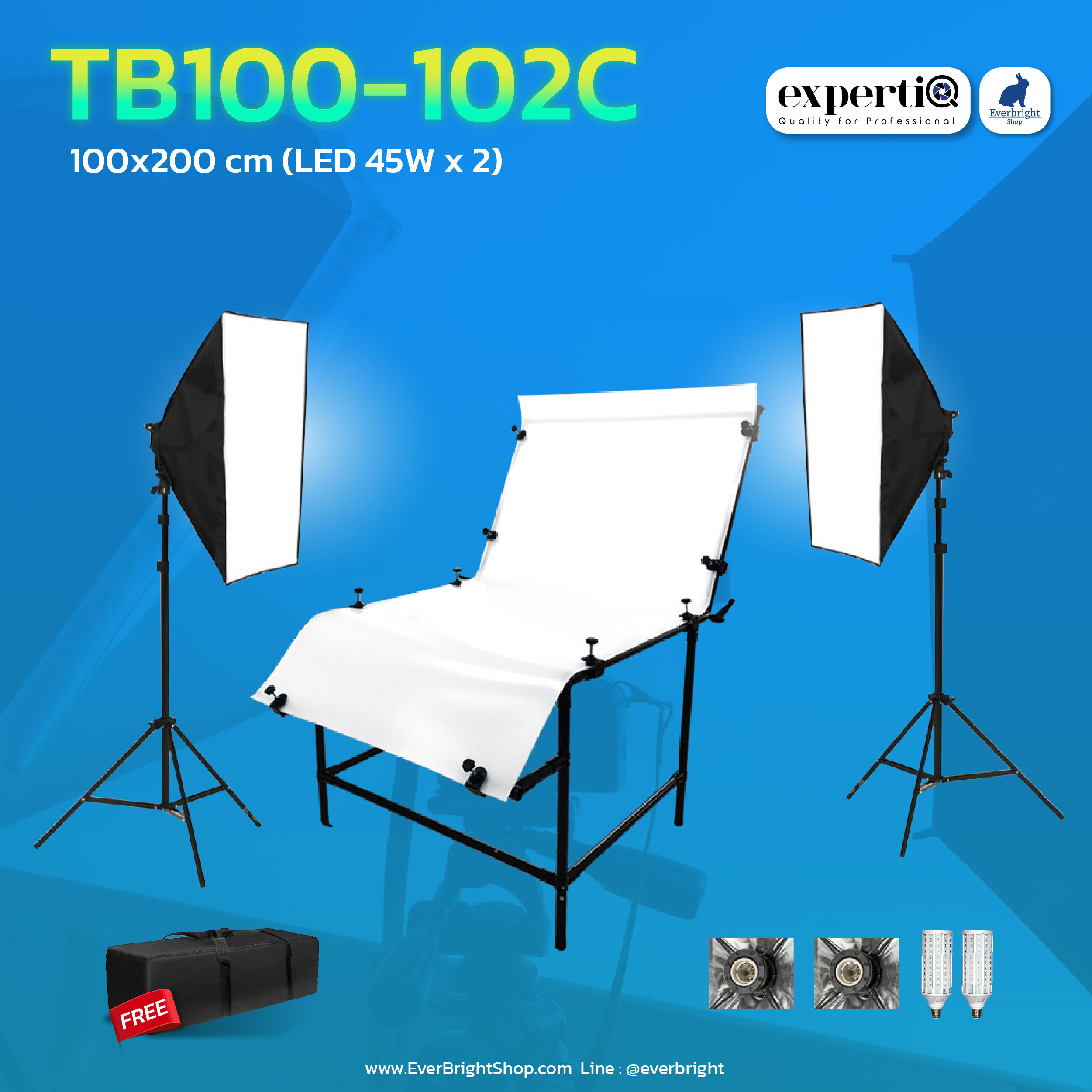 TB-100 Photo Shooting Table 100x200cm