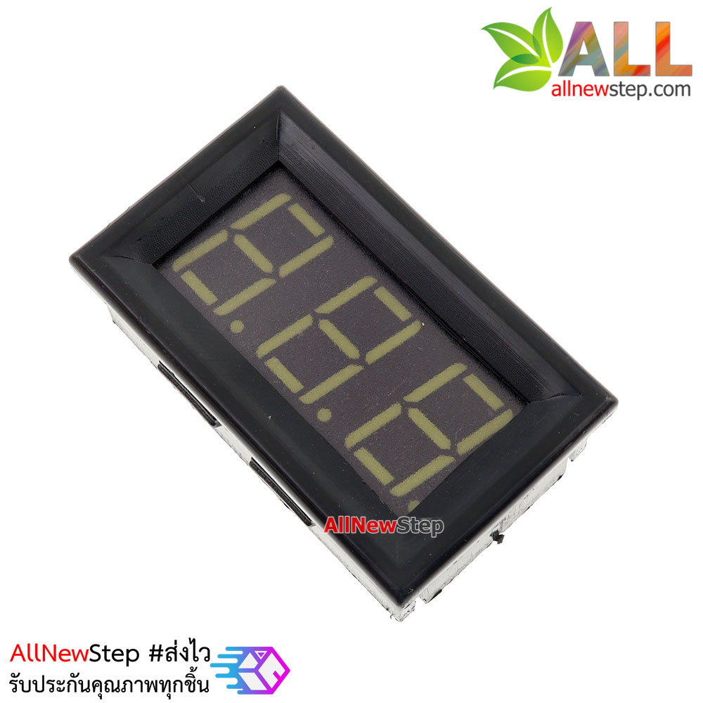 LED Voltage Meter Mini Digital Voltmeter DC 5-28V สีขาว