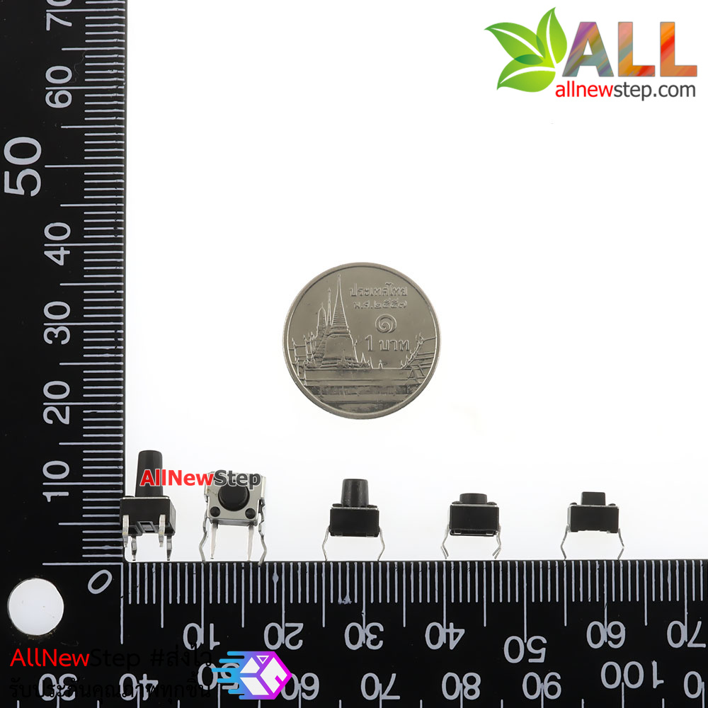 เซตสวิตช์กดติดปล่อยดับ Button package micro switch 5 แบบอย่างละ 10 ชิ้น