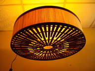 โคมไฟไม้ไผ่แบบแขวนเพดาน Bamboo Ceiling Lamp