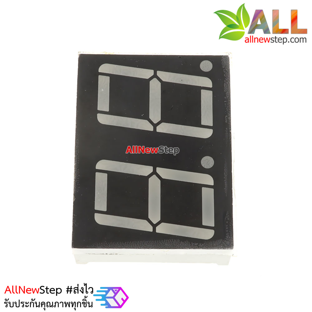 7 Segment 0.56 นิ้ว Common Cathode 2 digit Red ไฟ 7 segment 0.56 2 หลัก สีแดงแบบไฟลบร่วม 5261AH
